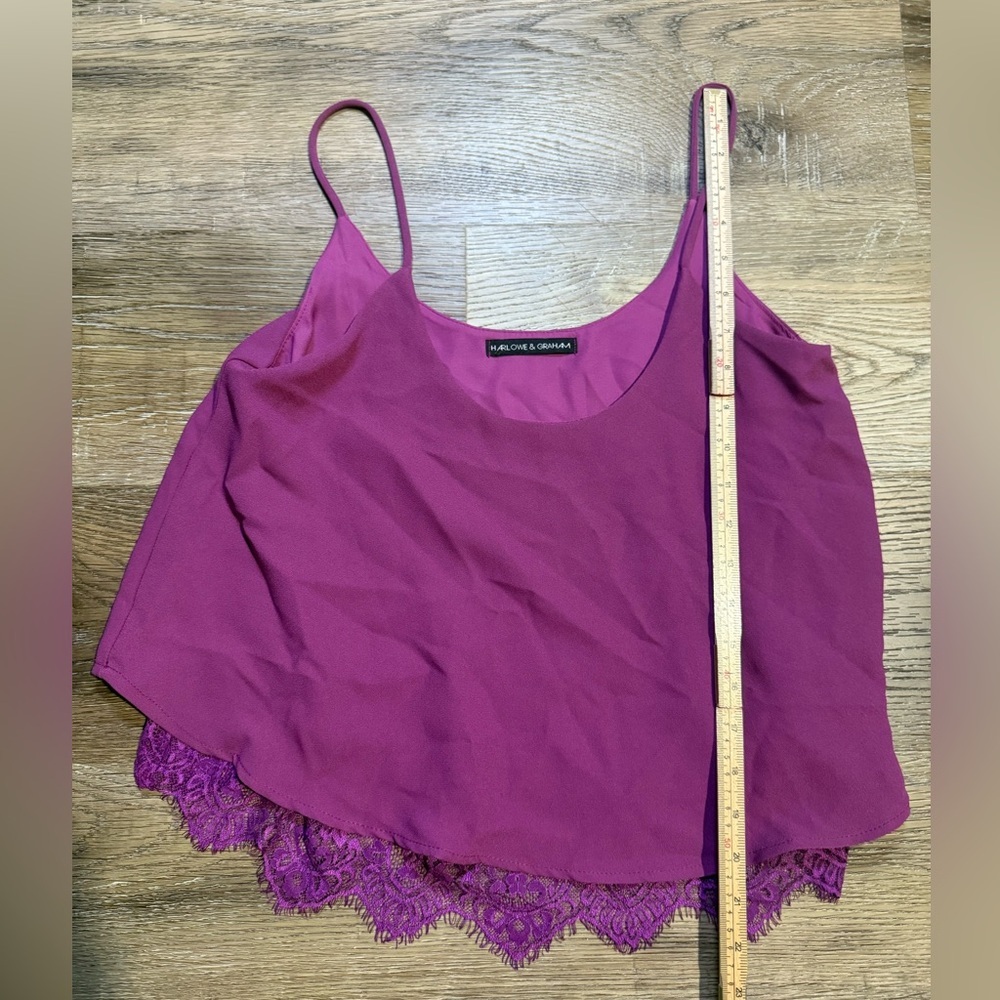 Harlowe & Graham Cropped Blouse - Picture 3 of 7